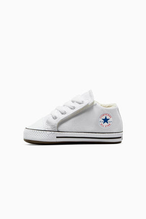 Converse All Star נעלי סניקרס טרום הליכה Cribster Mid בצבע לבן לתינוקות