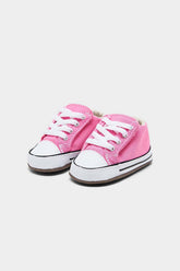 Converse All Star נעלי סניקרס טרום הליכה Cribster Mid בצבע ורוד לתינוקות