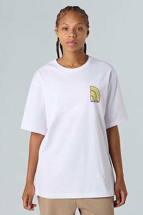 North Face חולצת טי אוברסייז Bubble Logo
