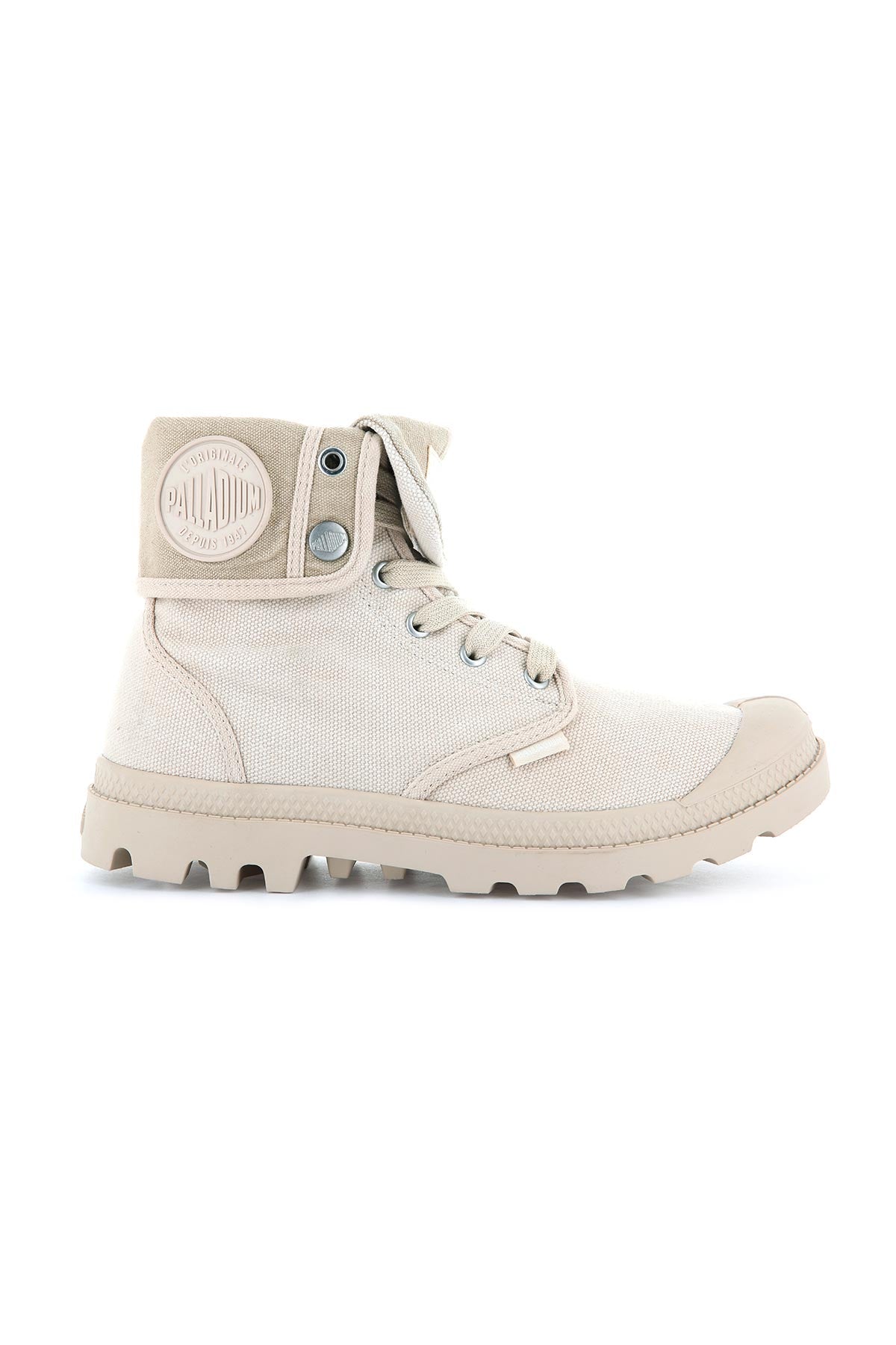 Palladium מגפוני פלדיום Baggy בצבע בז' לנערים ונשים