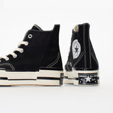 אולסטאר סניקרס פלטפורמה Chuck 70 Plus בצבע שחור לנשים-Converse All Star-36-נאקו