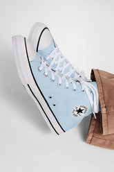 Converse Allstar נעלי סניקרס אולסטאר גבוהות בצבע כחול בהיר יוניסקס