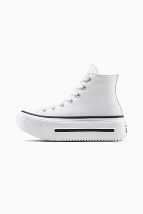 Converse All star סניקרס פלטפורמה גבוהות Lift Double Stack בצבע לבן