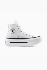 Converse All star סניקרס פלטפורמה גבוהות Lift Double Stack בצבע לבן