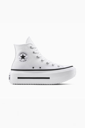 Converse All star סניקרס פלטפורמה גבוהות Lift Double Stack בצבע לבן