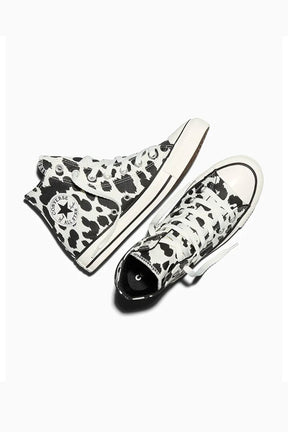 Converse Allstar נעלי סניקרס אולסטאר גבוהות בצבע שחור-לבן לנשים