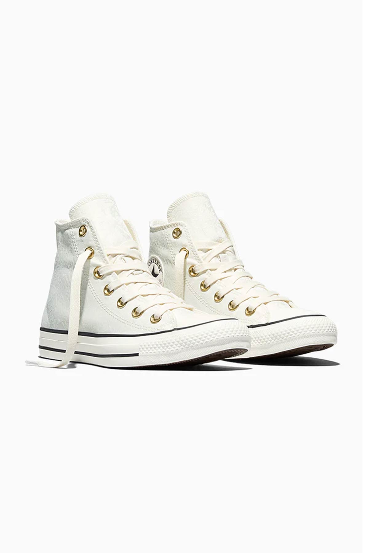 Converse Allstar נעלי סניקרס אולסטאר גבוהות בצבע Egret-Gold לנשים