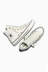 Converse Allstar נעלי סניקרס אולסטאר גבוהות בצבע Egret-Gold לנשים