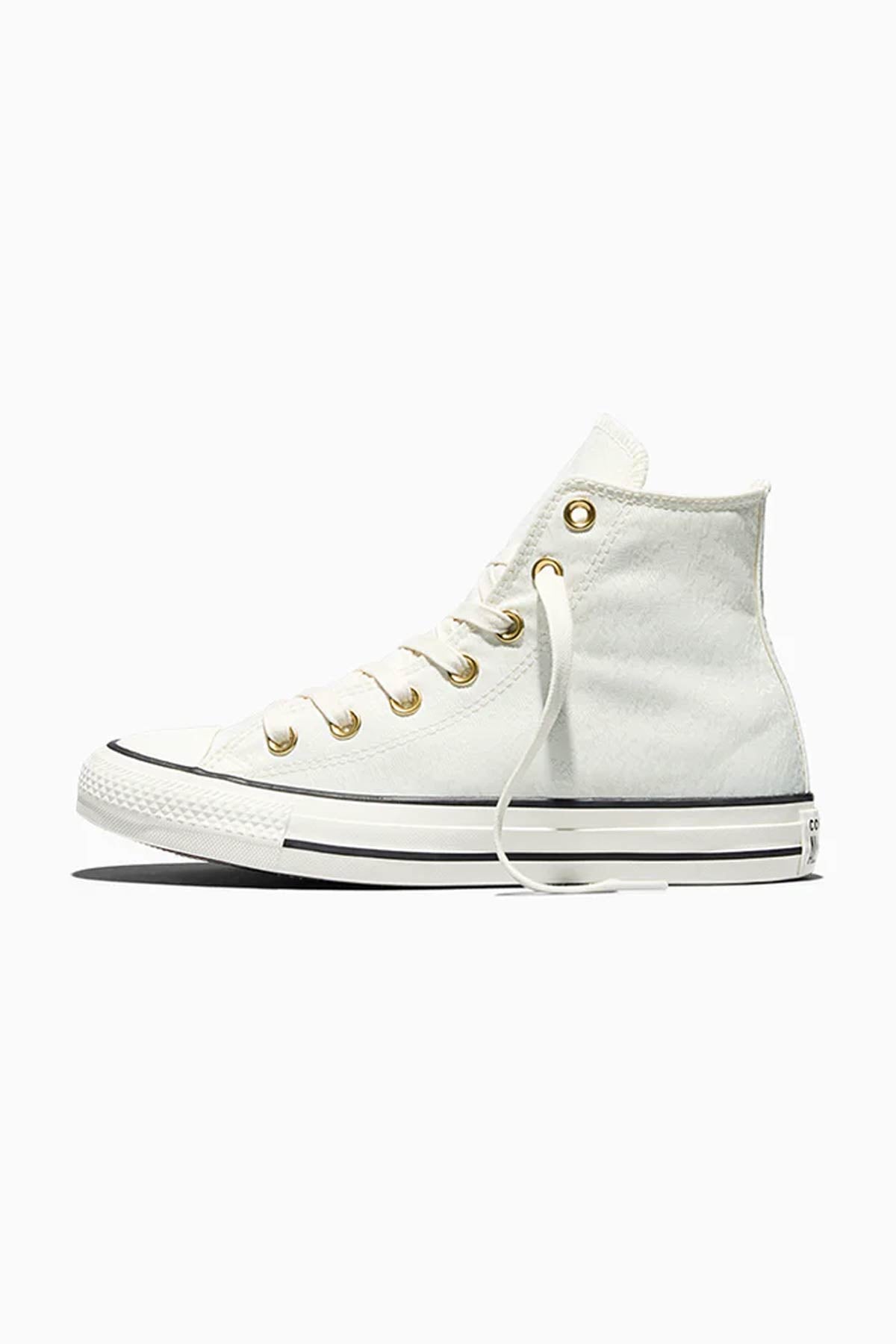 Converse Allstar נעלי סניקרס אולסטאר גבוהות בצבע Egret-Gold לנשים