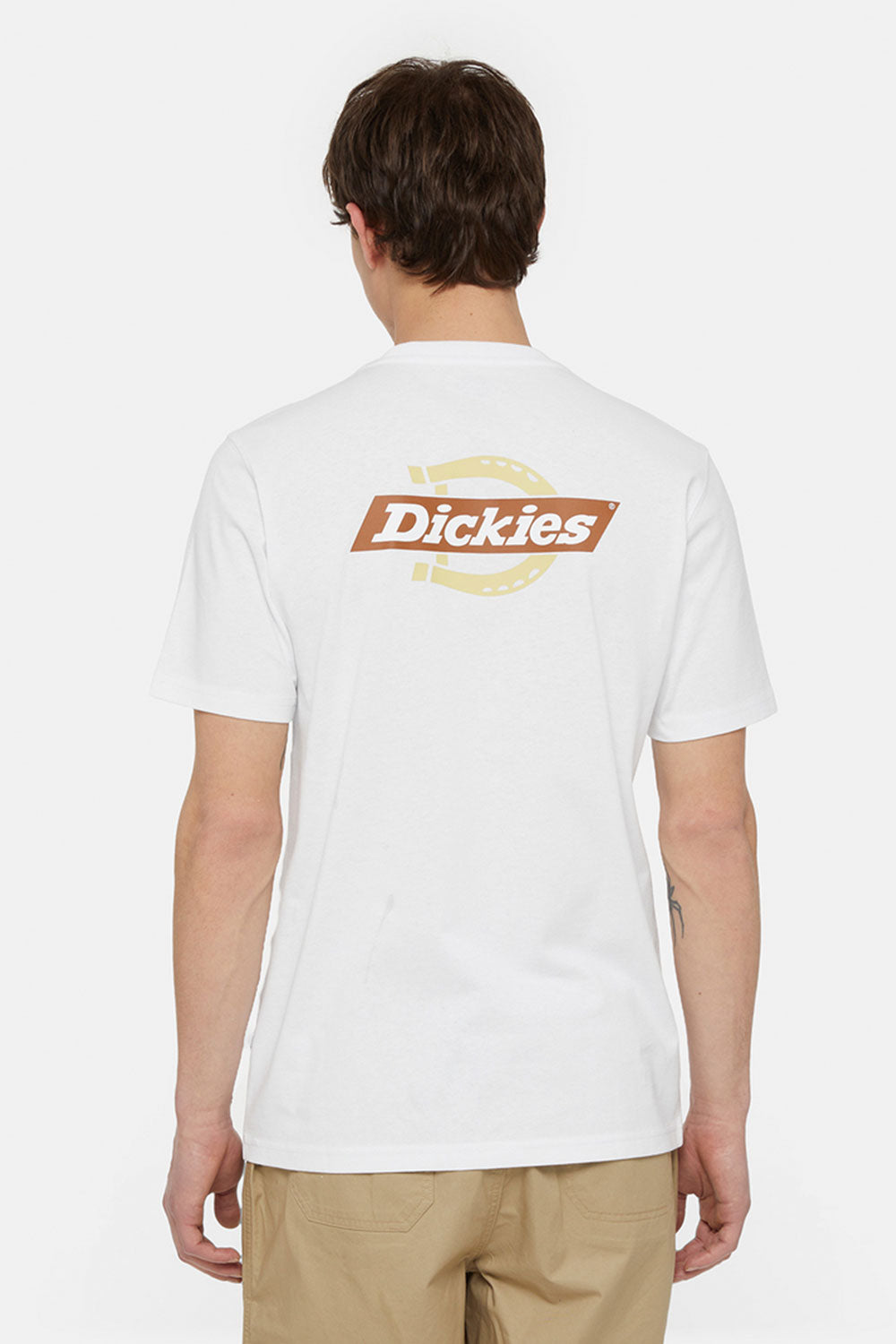 דיקיז חולצת טי קצרה Ruston בצבע לבן לגברים-Dickies-XS-נאקו