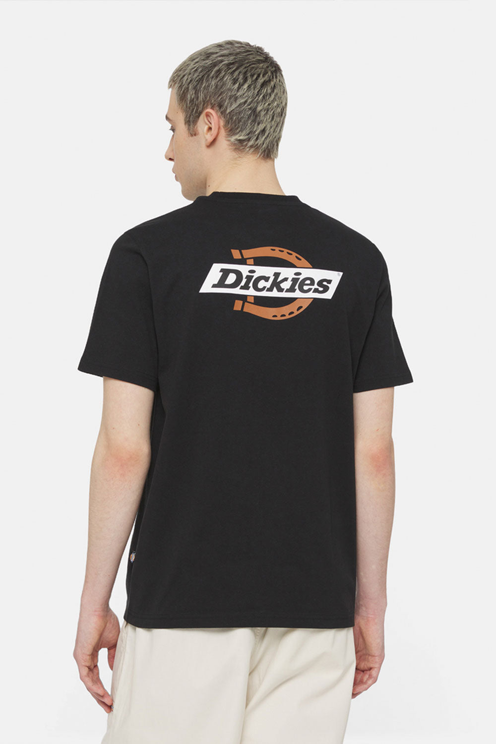 דיקיז חולצת טי קצרה Ruston בצבע שחור לגברים-Dickies-XS-נאקו