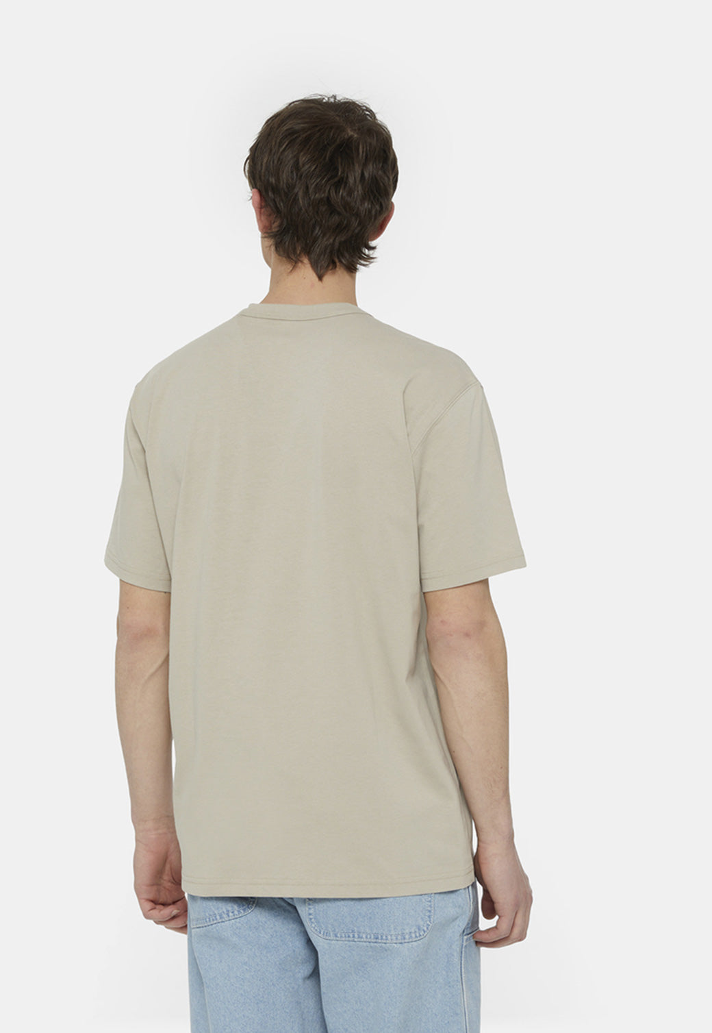 דיקיז חולצת טי קצרה Aitkin בצבע שמנת לגברים-Dickies-XS-נאקו