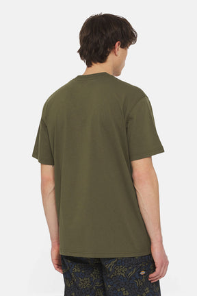דיקיז חולצת טי קצרה Summerdale בצבע ירוק זית לגבר-Dickies-XS-נאקו