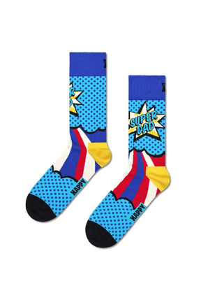 Happy Socks זוג גרביי Super Dad לגברים