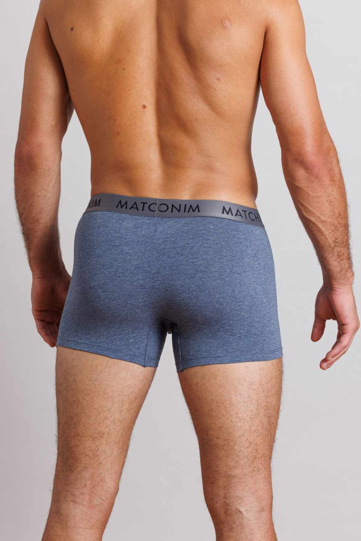 דלתא שלישיית בוקסרים צמודים קצרים בצבעי כחול לגברים