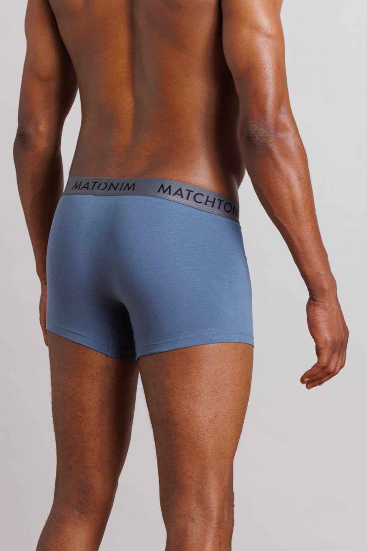 דלתא שלישיית בוקסרים צמודים קצרים בצבעי נייבי לגברים