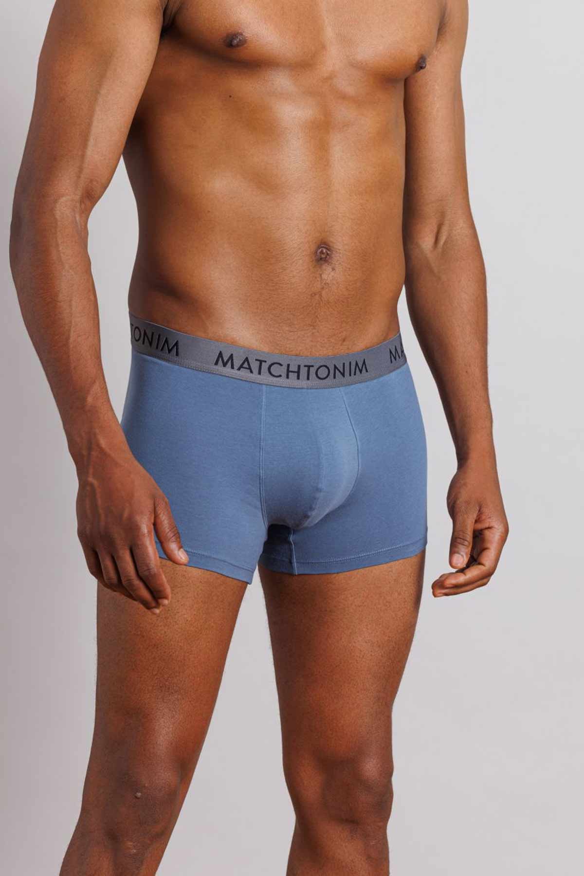 דלתא שלישיית בוקסרים צמודים קצרים בצבעי נייבי לגברים