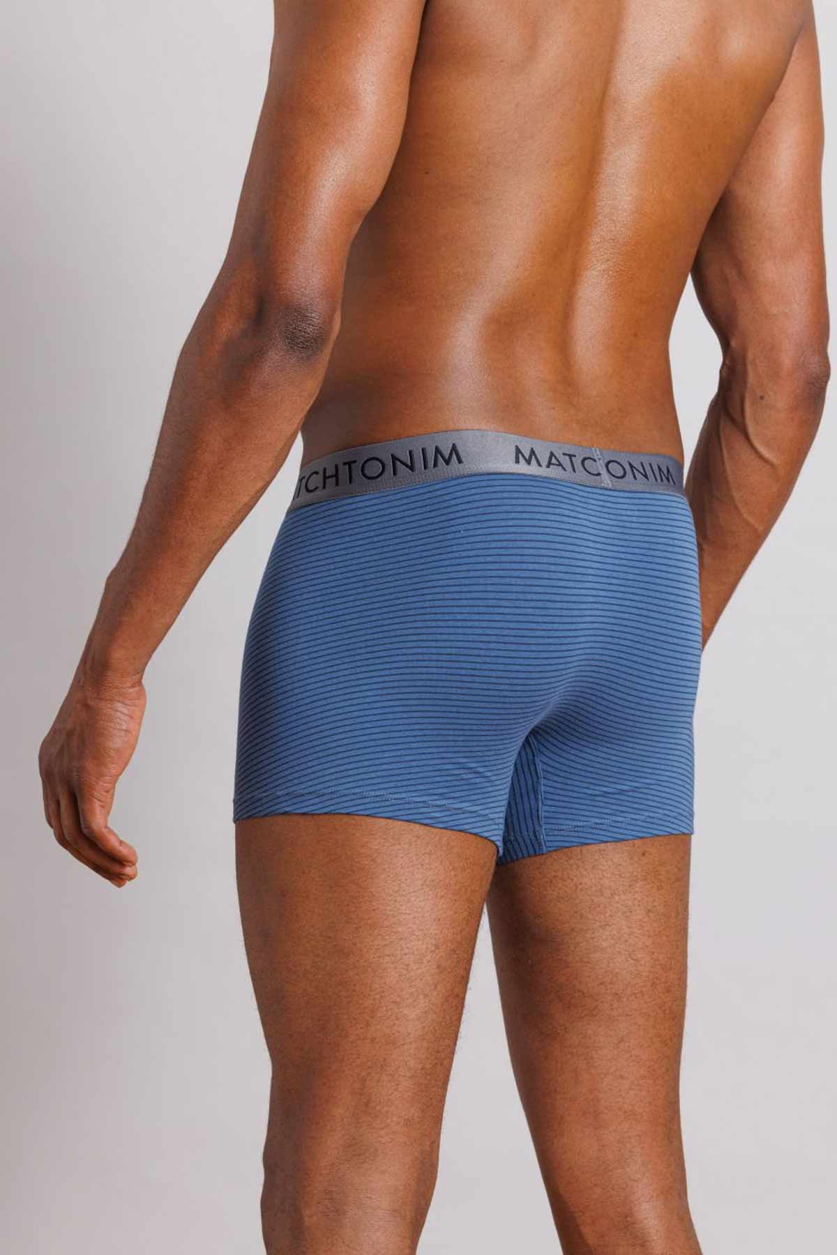 דלתא שלישיית בוקסרים צמודים קצרים בצבעי נייבי לגברים