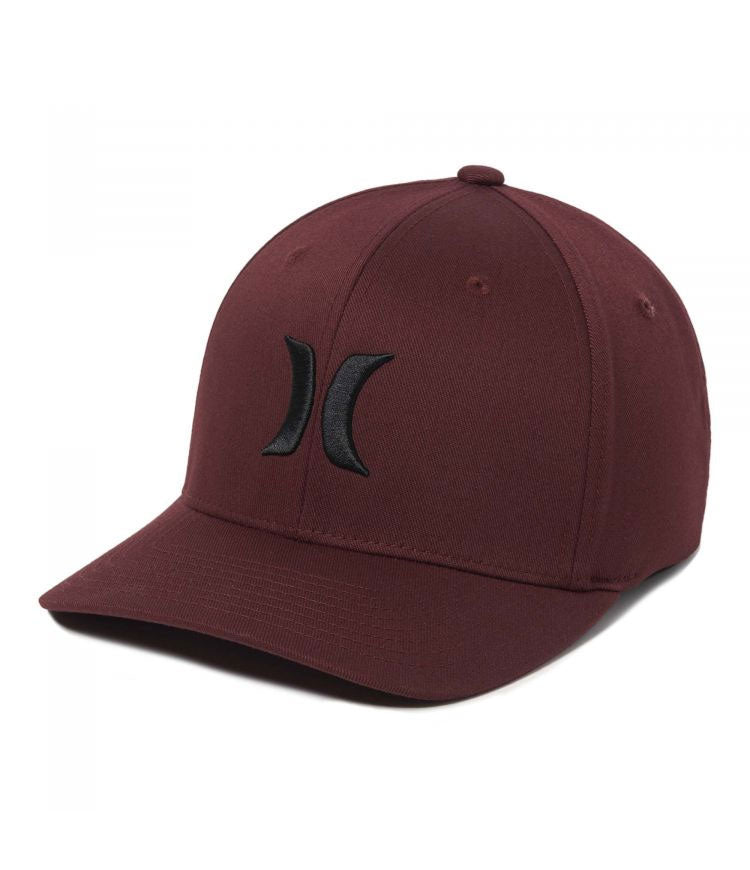 הארלי כובע מצחייה סגור One & Only בצבע בורדו-Hurley-S/M-נאקו