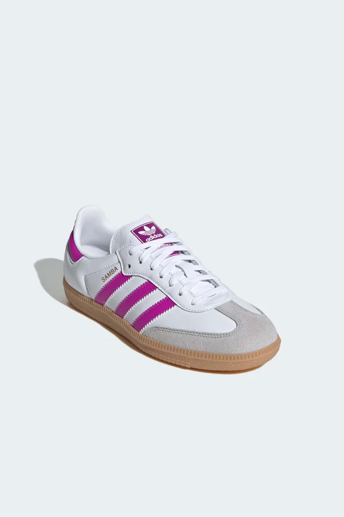 Adidas נעלי סניקרס Samba בצבע לבן סגול לנשים