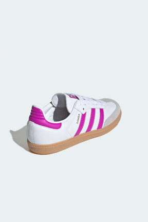 Adidas נעלי סניקרס Samba בצבע לבן סגול לנשים