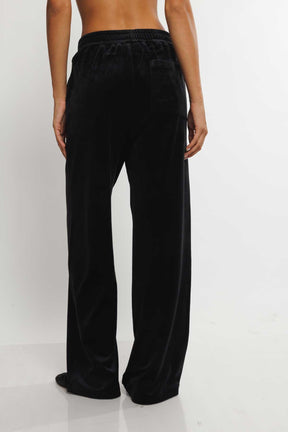 Juicy Couture מכנסי קטיפה ישרים Rich Pants לנשים