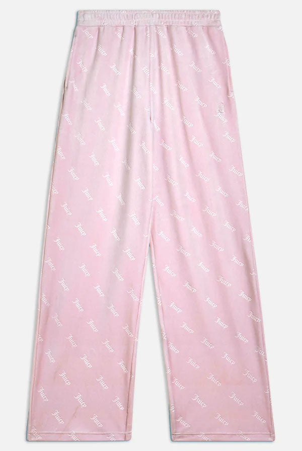 ג'וסי קוטור מכנס ארוך קטיפה בצבע ורוד לנשים-Juicy Couture-XS-נאקו