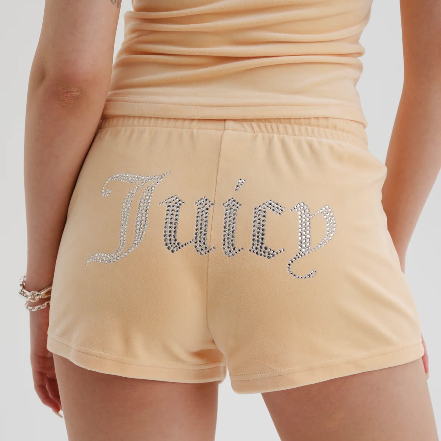 ג'וסי קוטור מכנס קטיפה קצר בצבע כתום לנשים-Juicy Couture-XS-נאקו