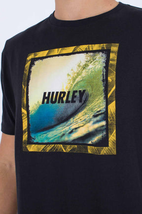 Hurley חולצת טי-שירט קצרה Evd Wave Hello לגברים