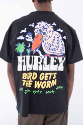 Hurley חולצת טישירט אוברסייז Worm Tee לגברים