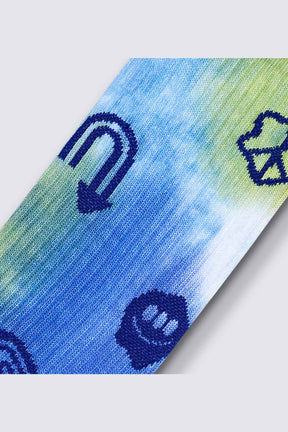 Happy Socks זוג גרביי Hyper Tie-Dye Sneaker יוניסקס