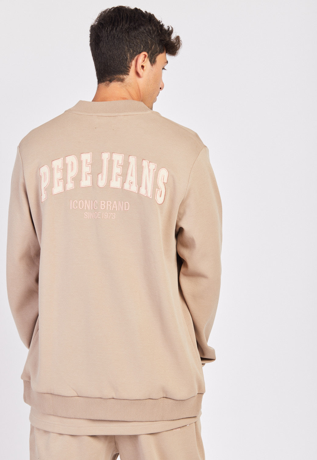 פפה ג'ינס ג'קט פיקה לוגו קורדרוי בצבע חום לגברים-Pepe Jeans London-S-נאקו