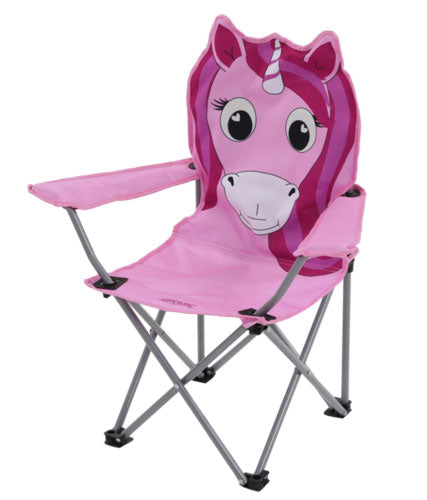 ריגאטה כיסא קמפינג חד קרן מתקפל בצבע ורוד לילדים-REGATTA-One Size-נאקו