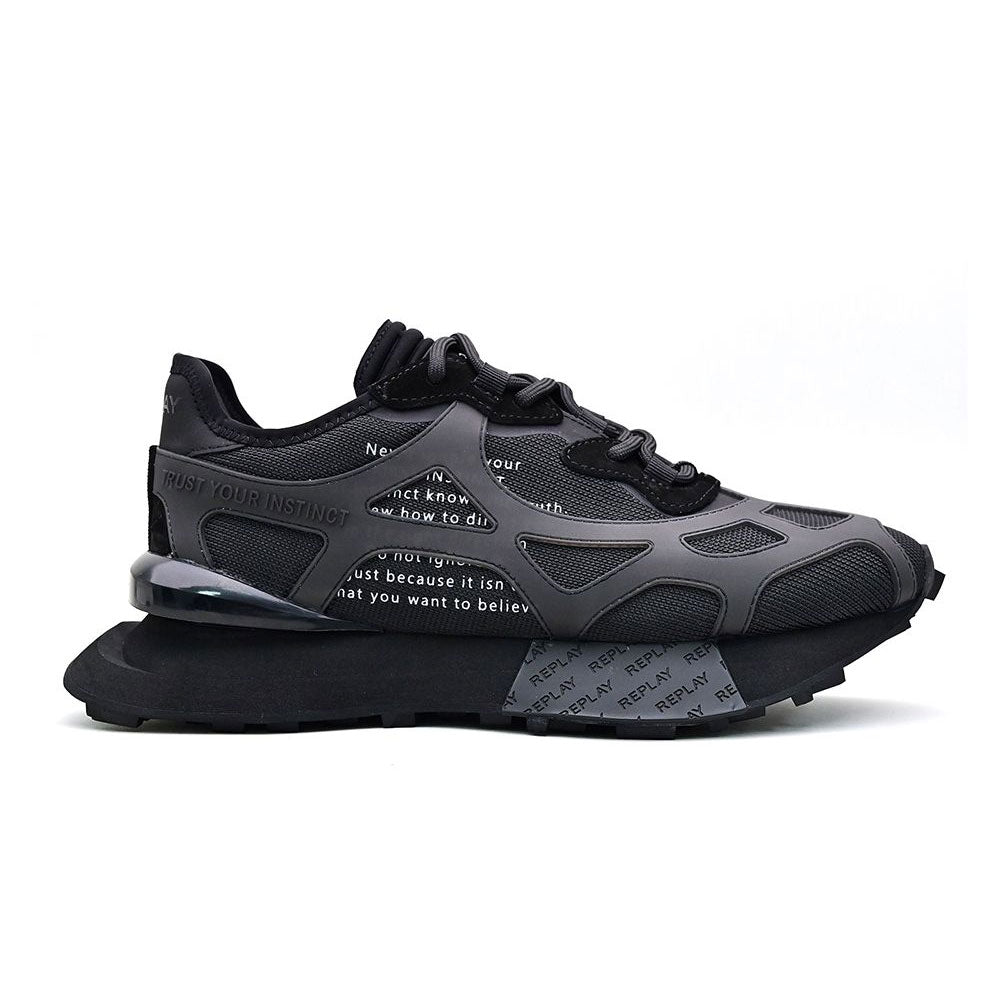 ריפליי נעלי סניקרס Mont 1 בצבע שחור לגברים-Replay-40-נאקו