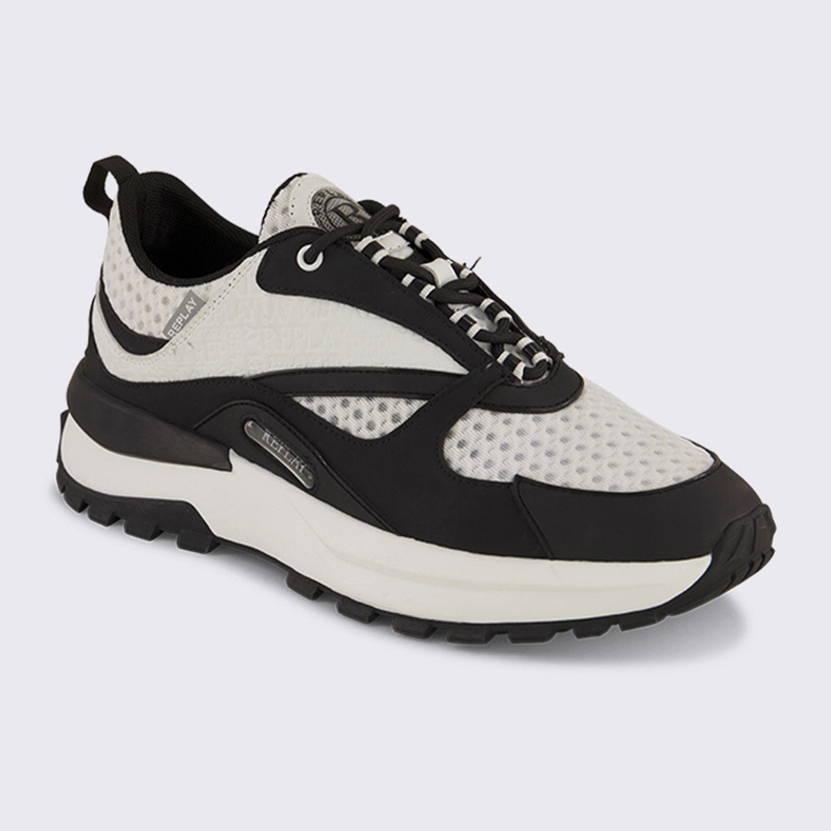 ריפליי נעלי סניקרס Ammond בצבע לבן לגברים-Replay-40-נאקו