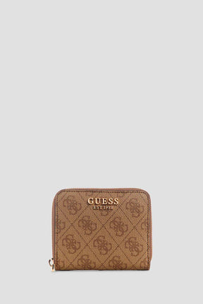 Guess ארנק קטן Laurel SLG Small Zip Around לנשים