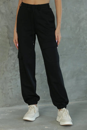 סטיב מאדן מכנסי דגמ"ח קרמן בצבע שחור לנשים-Steve Madden-XS-נאקו