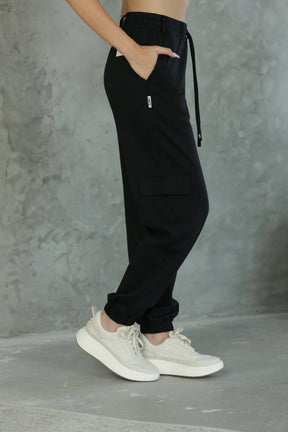 סטיב מאדן מכנסי דגמ"ח קרמן בצבע שחור לנשים-Steve Madden-XS-נאקו