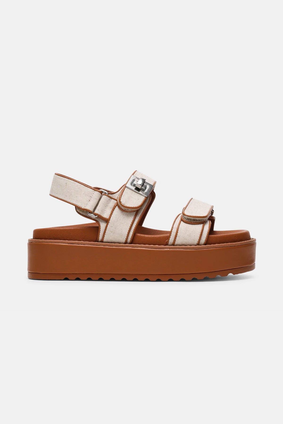 Steve Madden סנדלי פלטפורמה Bigmona בצבע חום לנשים