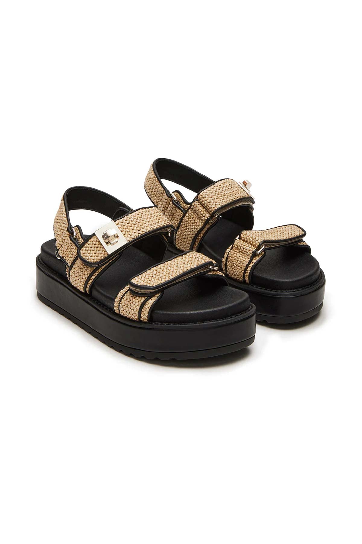 Steve Madden סנדלי פלטפורמה Bigmona בצבע שחור לנשים