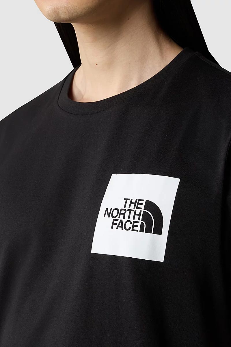 דה נורת' פייס חולצת טישירט Fine בצבע שחור לגברים