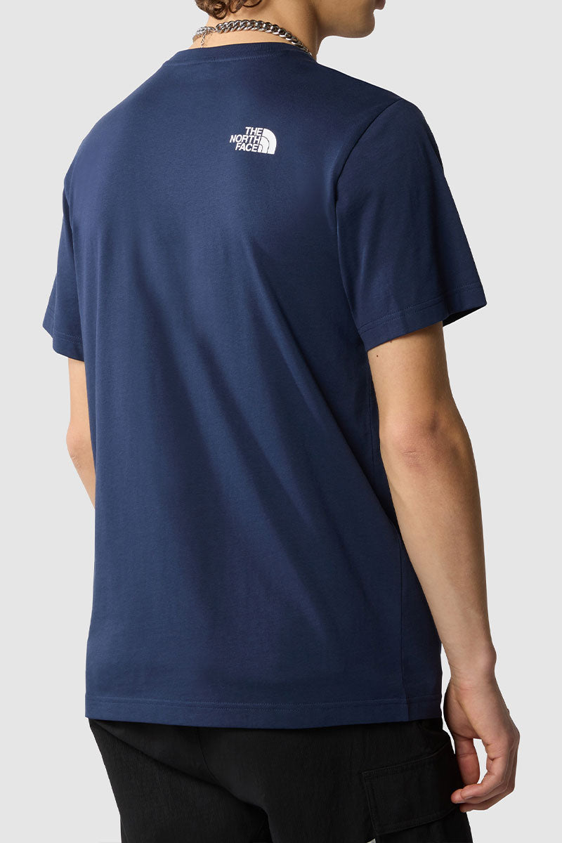 דה נורת' פייס חולצת טישירט Simple Dome בצבע נייבי לגברים-The North Face-XS-נאקו