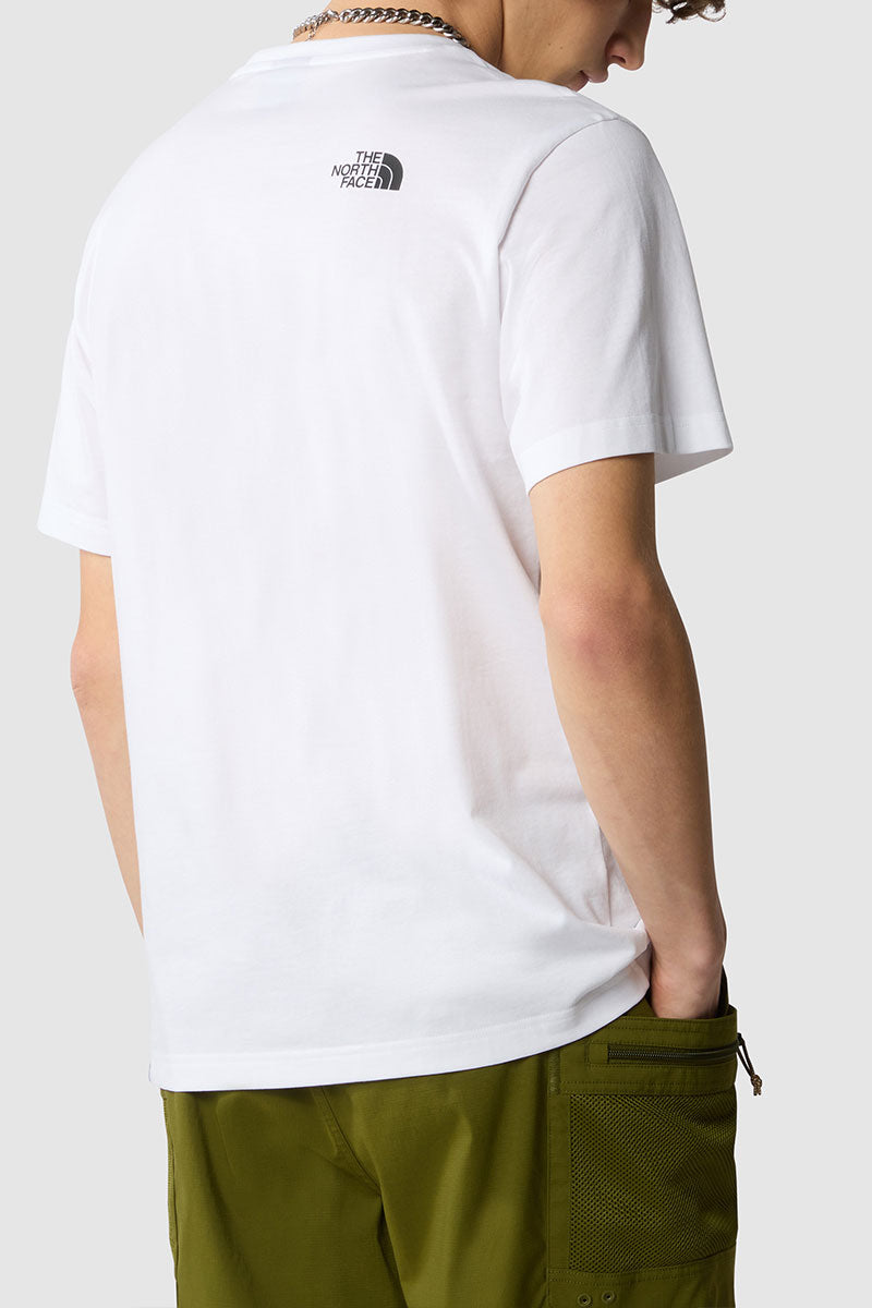 דה נורת' פייס חולצת טישירט Simple Dome בצבע לבן לגברים