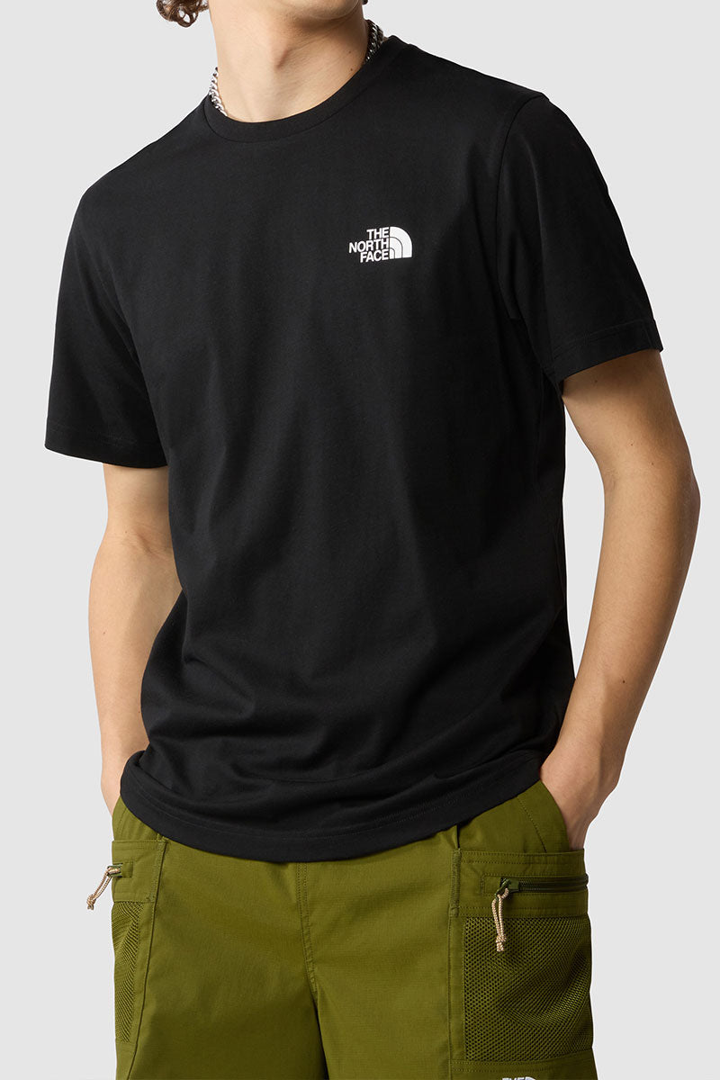 דה נורת' פייס חולצת טישירט Simple Dome בצבע שחור לגברים