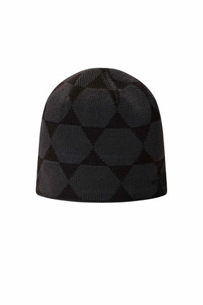 כובע גרב North Face Jim Beanie בצבע אפור רקמה