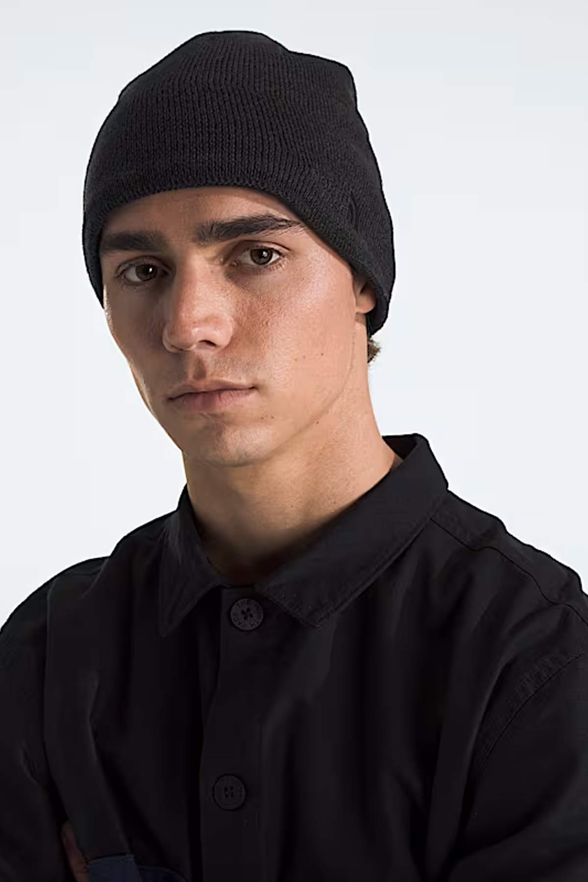 כובע גרב North Face Jim Beanie בצבע שחור