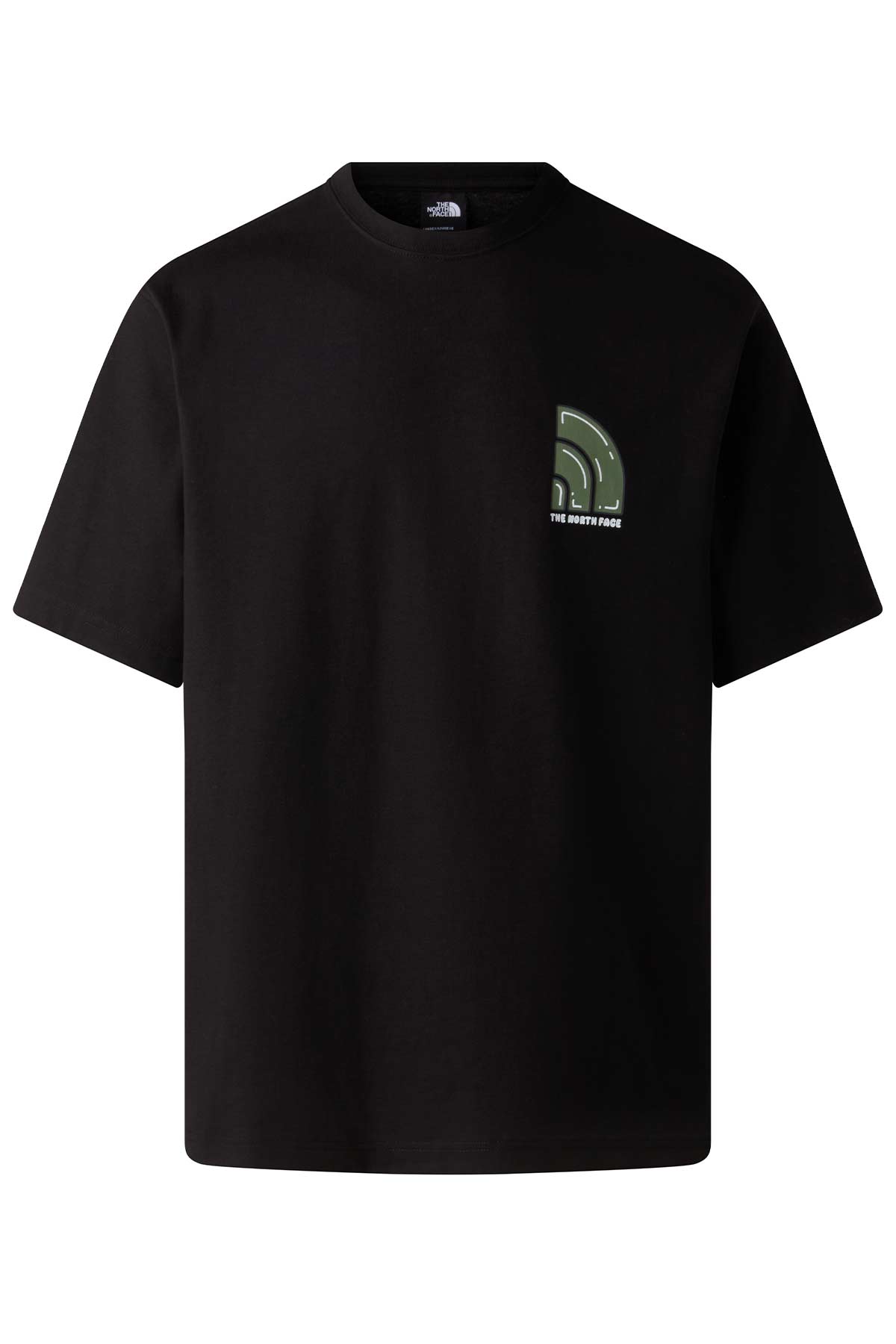 North Face חולצת טי אוברסייז Bubble Logo