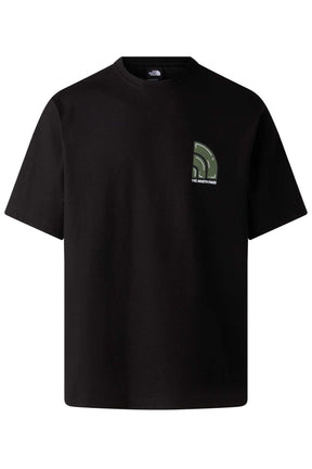 North Face חולצת טי אוברסייז Bubble Logo