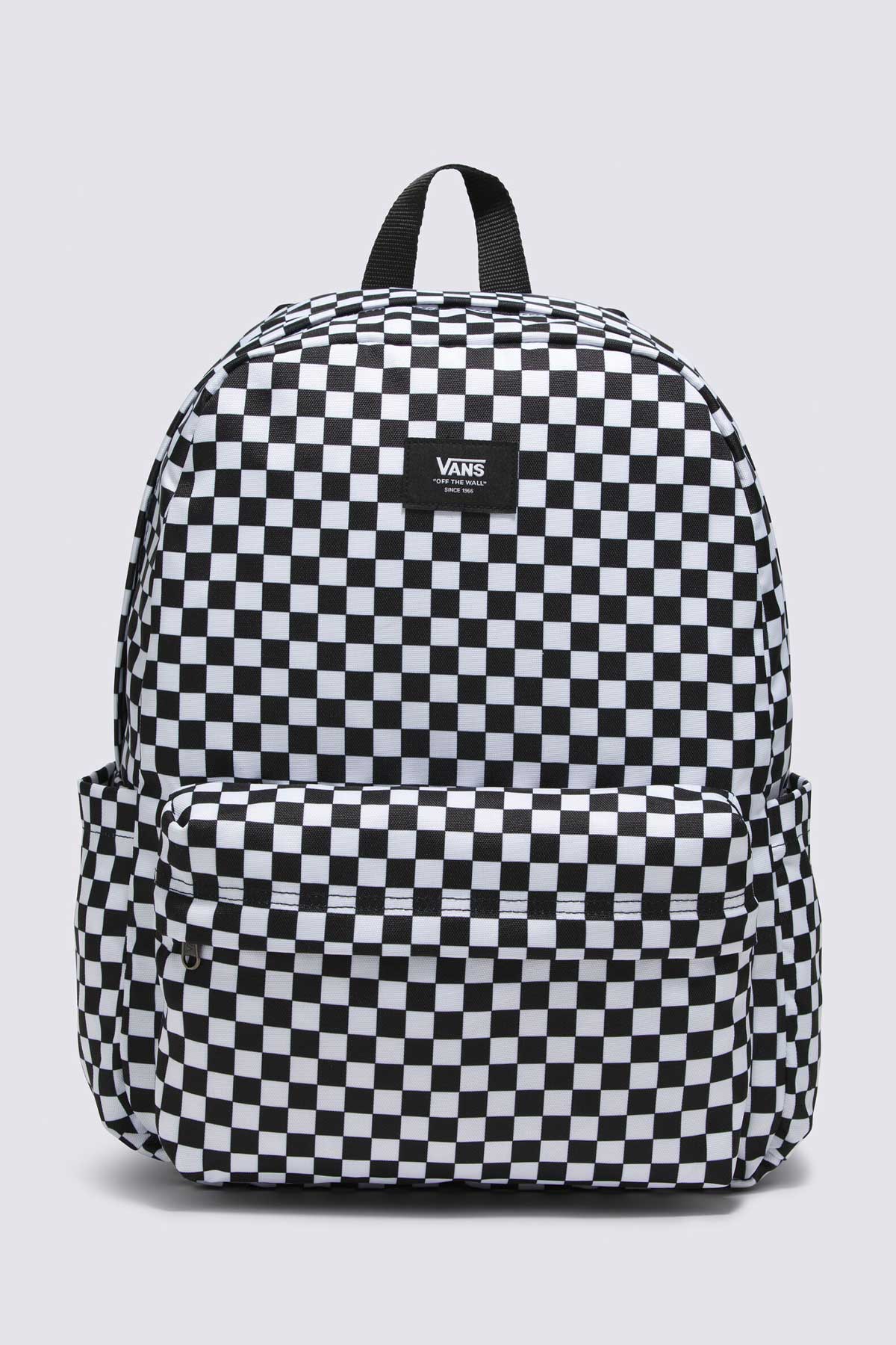 תיק בית ספר Vans Old Skool Check Backpack משבצות שחור לבן