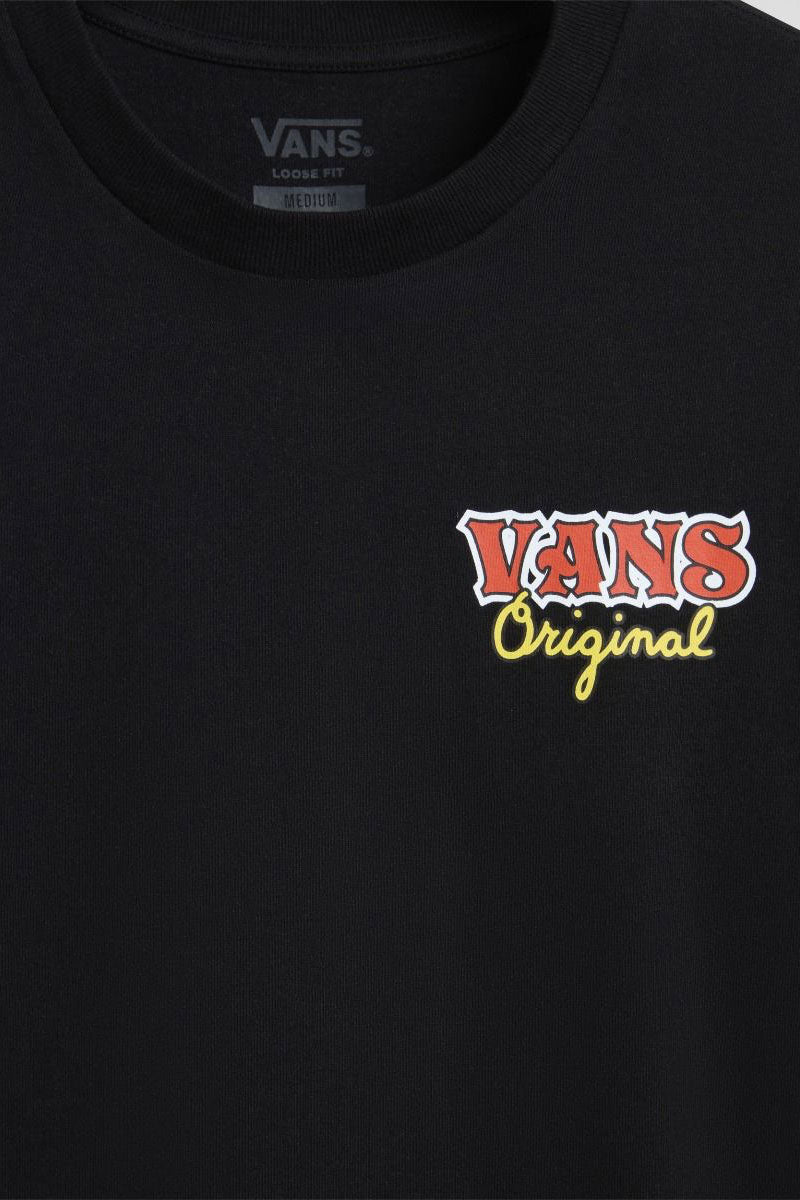 ואנס חולצת טישירט קצרה OG Summer בצבע שחור לגברים-Vans-XS-נאקו